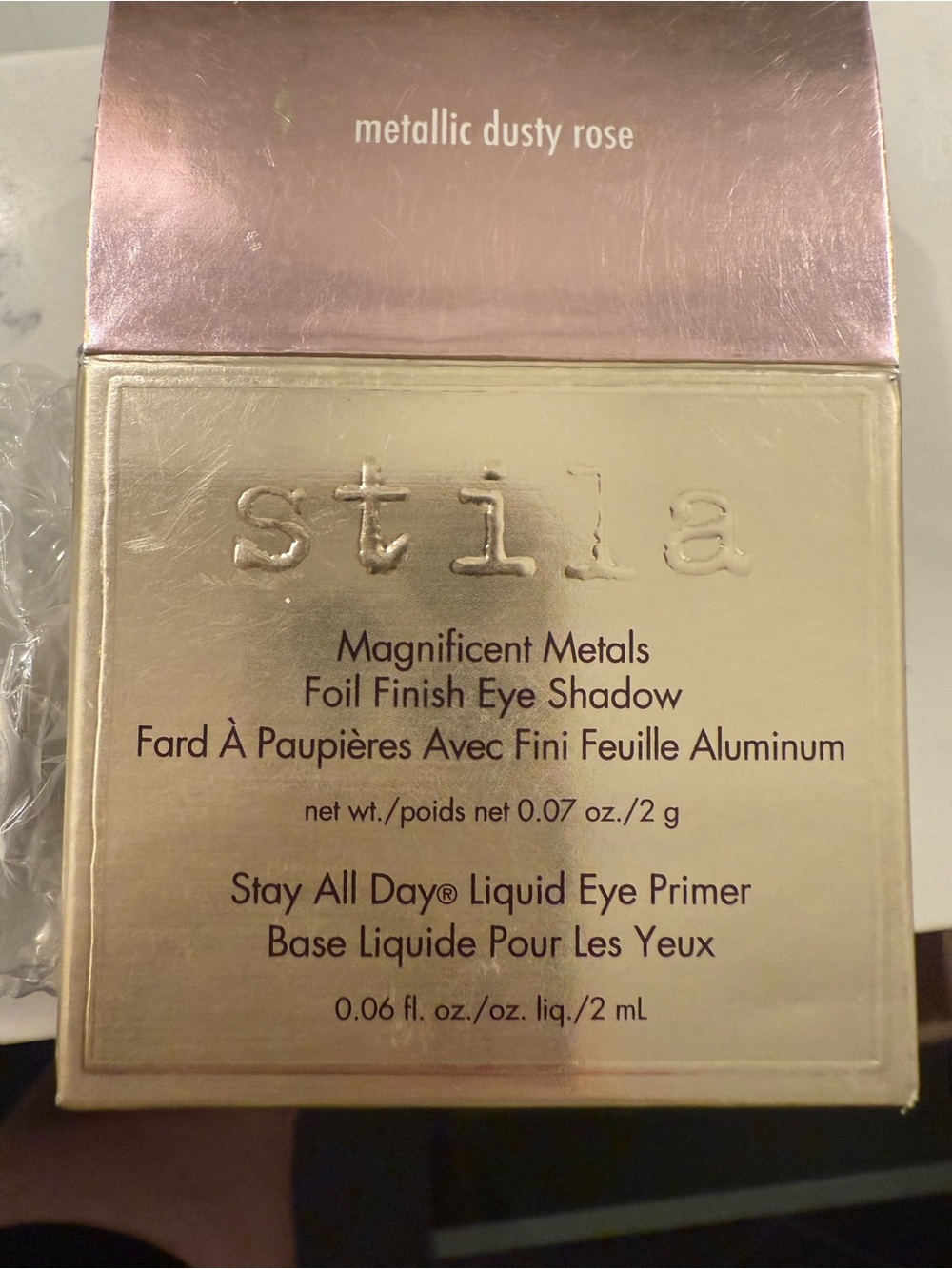 Stila Magnificent Metals Foil Finish Eye Shadow + Stay All Day Eye Primer Set - Picture 2 of 8